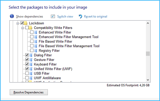Windows 7 POSready - embedded package